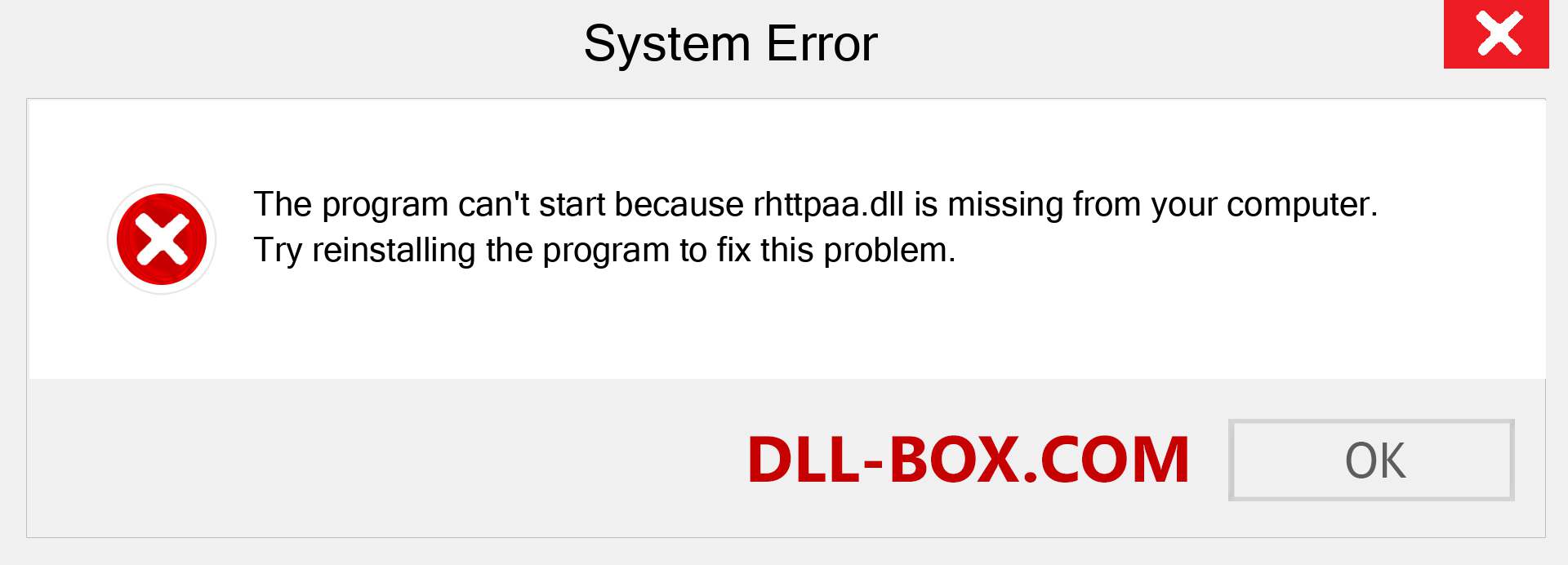  rhttpaa.dll file is missing?. Download for Windows 7, 8, 10 - Fix  rhttpaa dll Missing Error on Windows, photos, images